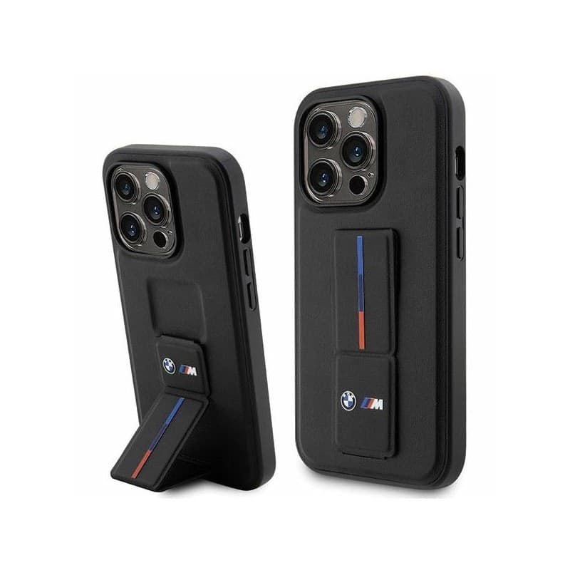 BMW Grip Stand Hot Stamp - Case for iPhone 14 Pro (Black) - 2