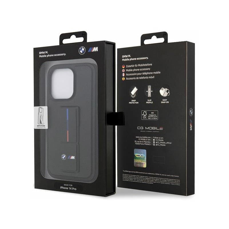 BMW Grip Stand Hot Stamp - Case for iPhone 14 Pro (Black) - 8