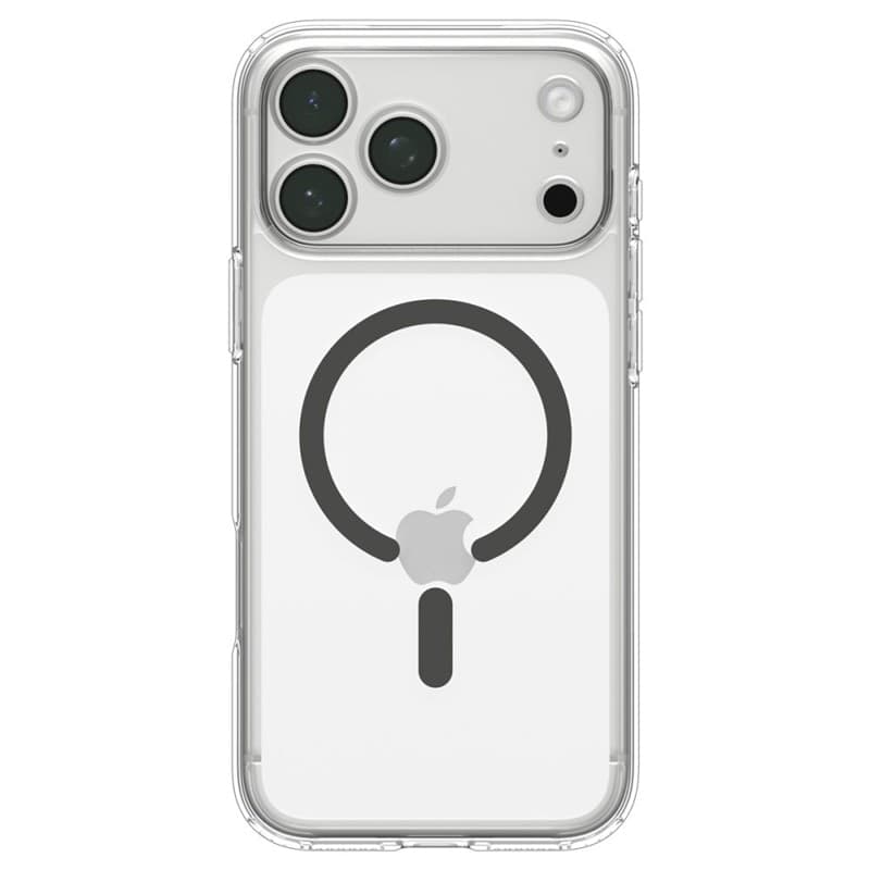 Spigen Ultra Hybrid Mag MagSafe - Custodia per iPhone 18 Pro Max / 17 Pro Max (Trasparente/Grafite) - 4