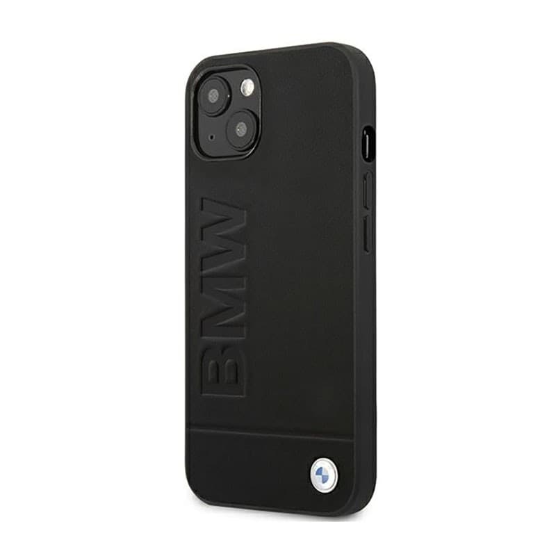 BMW Leather Hot Stamp - Case for iPhone 14 Plus (Black) - 2