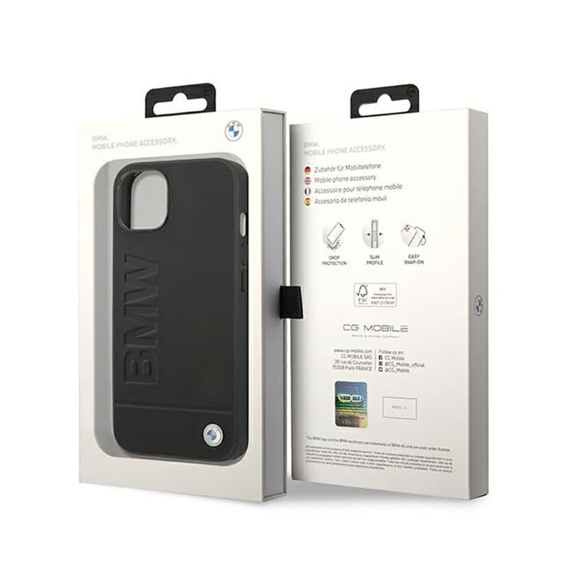 BMW Leather Hot Stamp - Case for iPhone 14 Plus (Black) - 8