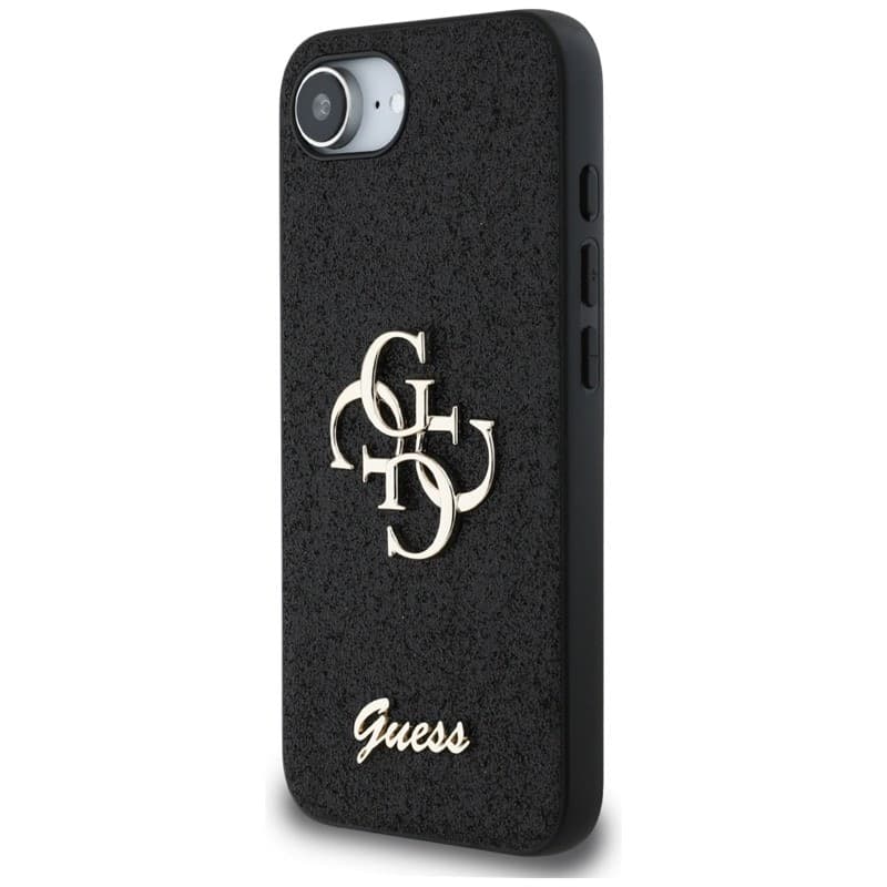 Guess Fixed Glitter Big 4G - Case for iPhone 16e (black) - 2