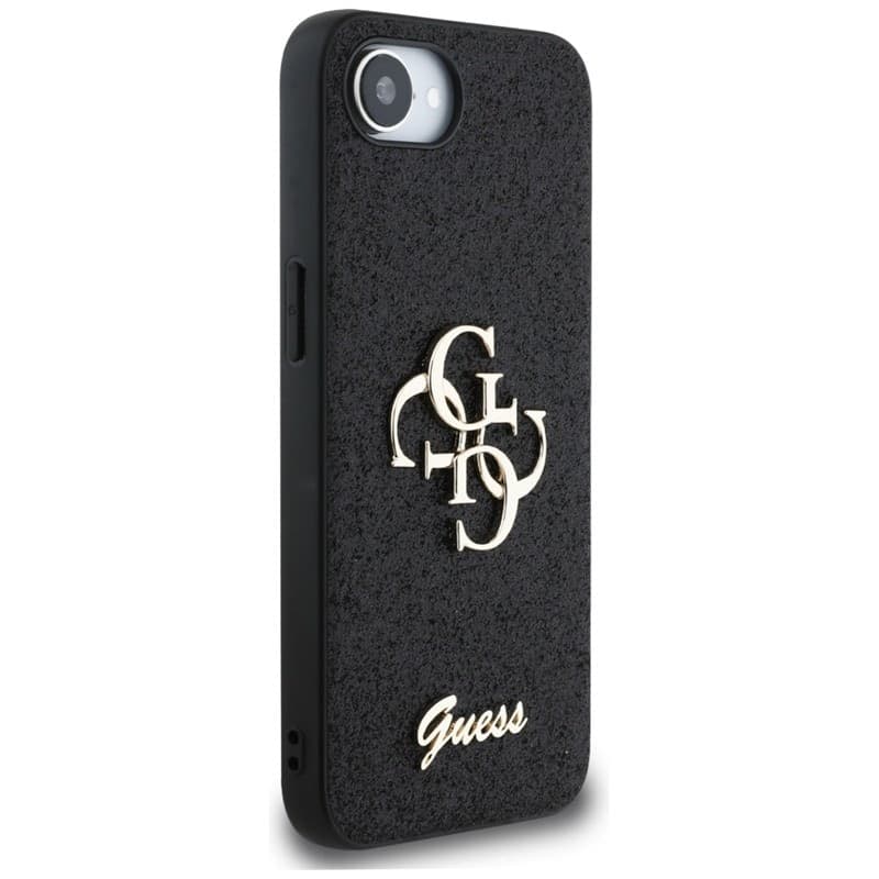 Guess Fixed Glitter Big 4G - Case for iPhone 16e (black) - 4