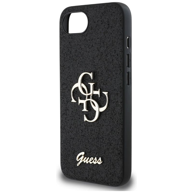Guess Fixed Glitter Big 4G - Case for iPhone 16e (black) - 6