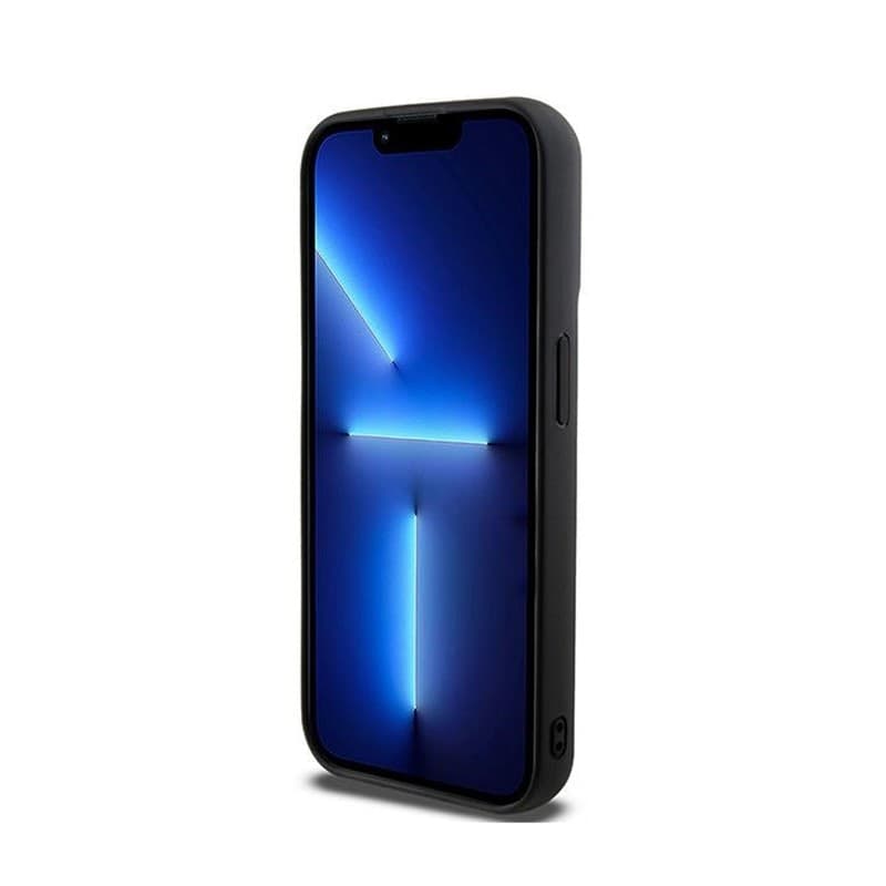 DKNY 3D Rubber Repeat Pattern - Case for iPhone 15 Pro (Black) - 5