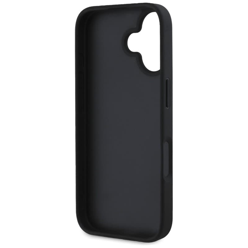 Guess Grained Big 4G Logo Small Classic Logo - Case for iPhone 16 (black) - 7