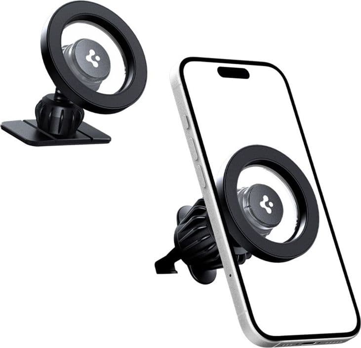 Spigen MFT13 Magnetic Dashboard & Vent Car Mount - Magnetic Car Holder MagSafe (Black) - 2