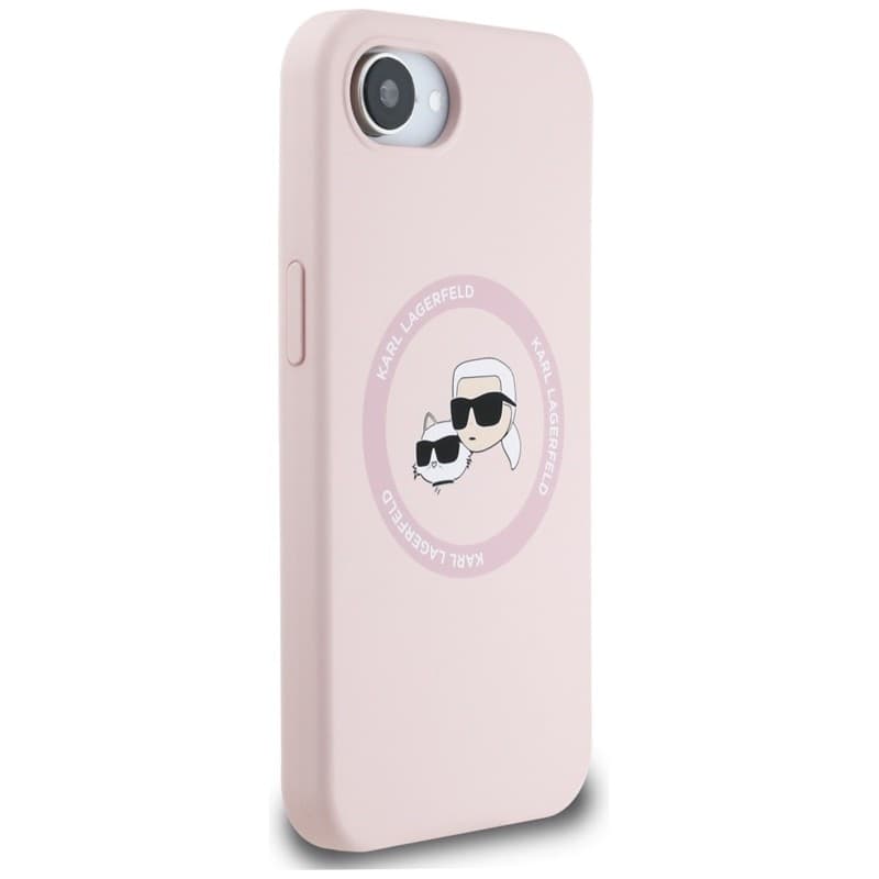 Karl Lagerfeld Silicone Karl & Choupette Heads MagSafe - Case for iPhone 16e (pink) - 4