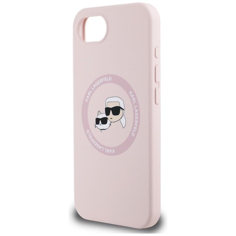 Karl Lagerfeld Silicone Karl & Choupette Heads MagSafe - Case for iPhone 16e (pink) - 6