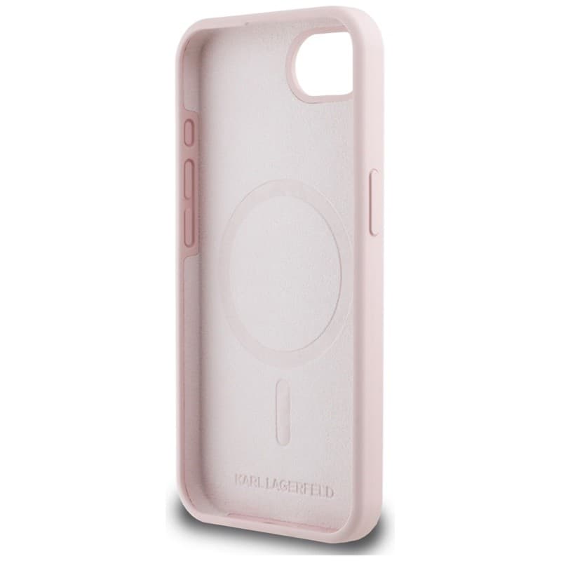 Karl Lagerfeld Silicone Karl & Choupette Heads MagSafe - Case for iPhone 16e (pink) - 7