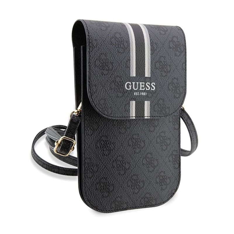 Guess 4G Stripes - Crossbody phone bag (black) - 3