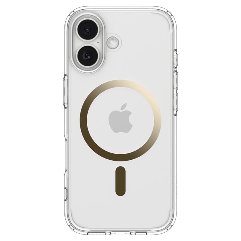 Spigen Ultra Hybrid Mag MagSafe - Case for iPhone 17 (Clear/Gold) - 2