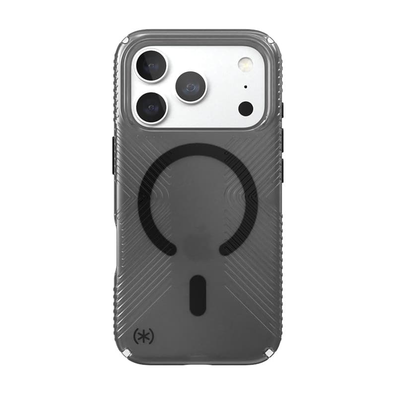 Speck Presidio Lux Grip MagSafe - Custodia per iPhone 18 Pro / 17 Pro (Ossidiana) - 12
