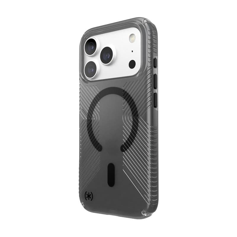 Speck Presidio Lux Grip MagSafe - Custodia per iPhone 18 Pro / 17 Pro (Ossidiana) - 15