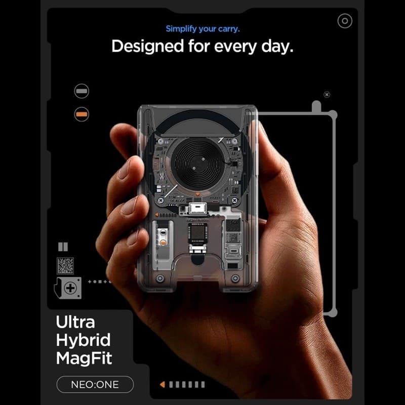 Portafoglio Spigen Ultra Hybrid MagSafe - Portafoglio magnetico (Neo One) - 6
