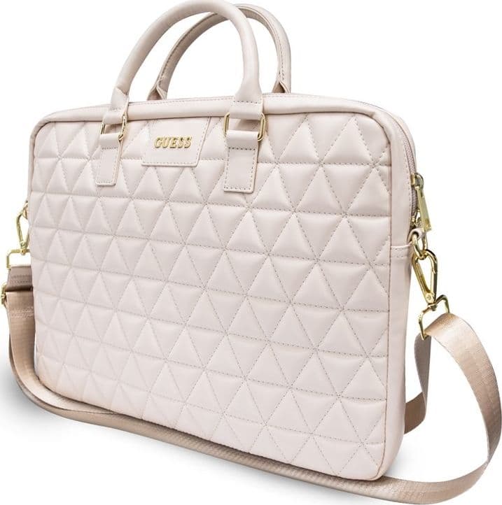 Guess Quilted Computer Bag 15" (Pink) - 2