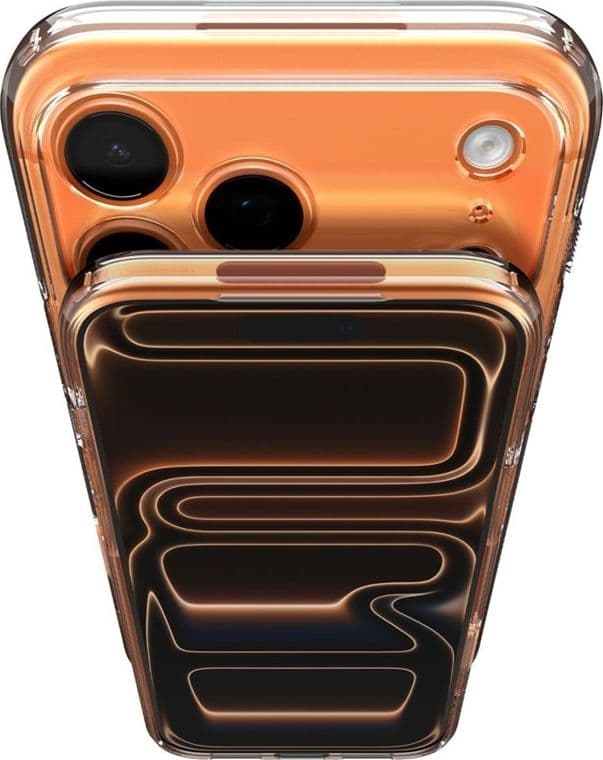 Spigen Ultra Hybrid T Mag MagSafe - Custodia per iPhone 17 Pro (Arancione lucido) - 9