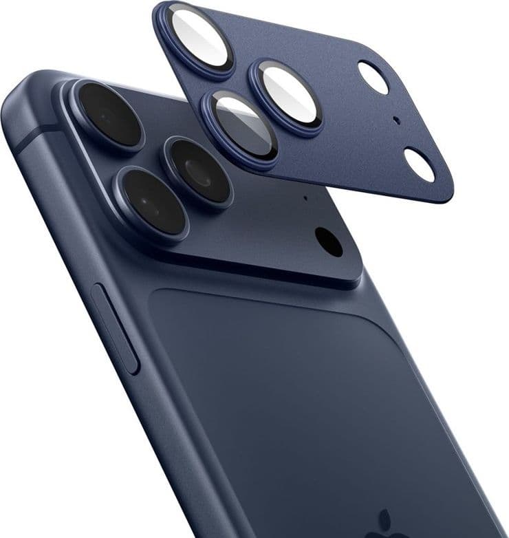 Spigen Optik Pro XL Glas.TR EZ Fit - Vetro protettivo per iPhone 17 Pro Max (blu) - 3