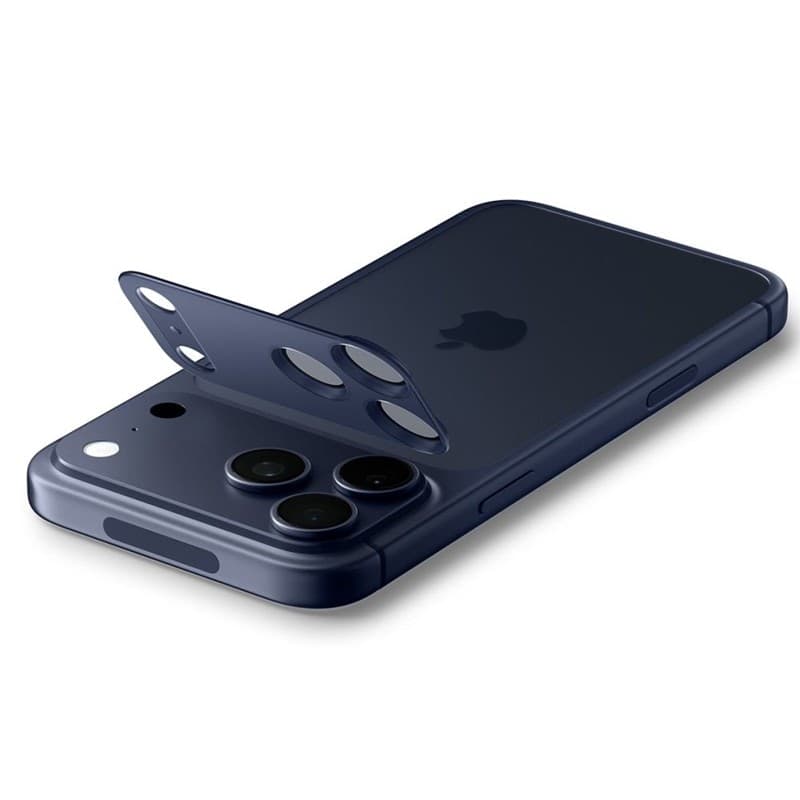 Spigen Optik Pro XL Glas.TR EZ Fit - Vetro protettivo per iPhone 17 Pro Max (blu) - 4