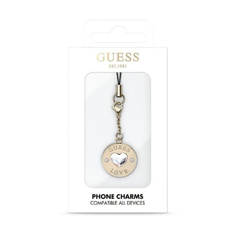Guess Phone Strap Heart Diamond Charm with Rhinestones - Phone pendant - 2