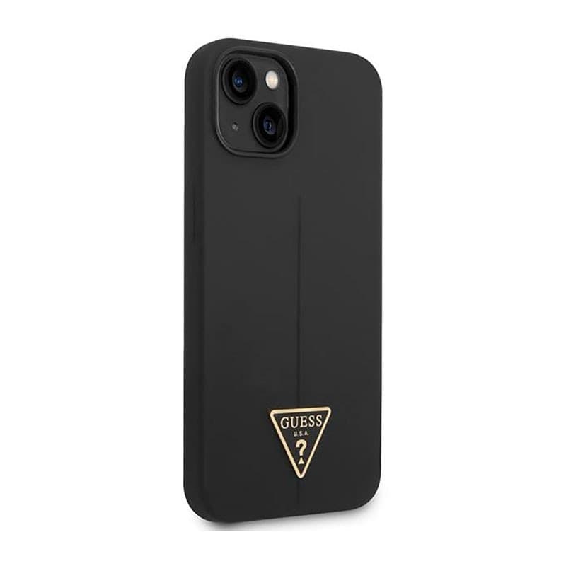 Guess Silicone Triangle Logo - Case for iPhone 14 Plus (Black) - 4