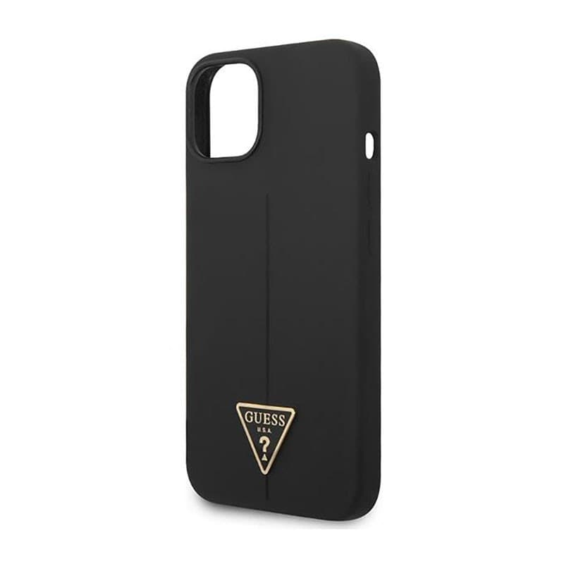 Guess Silicone Triangle Logo - Case for iPhone 14 Plus (Black) - 6