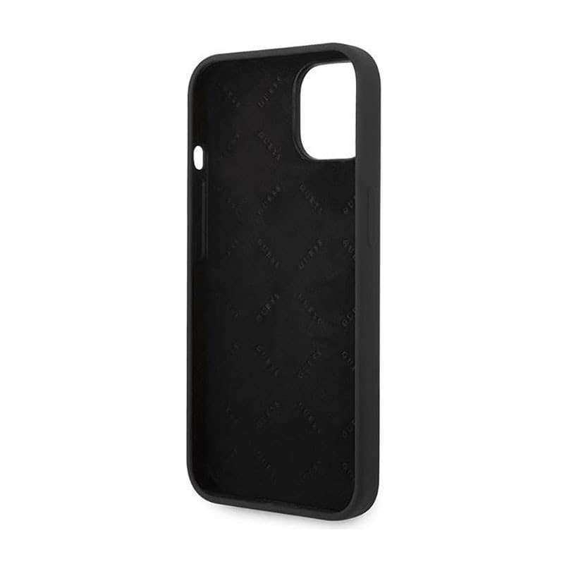 Guess Silicone Triangle Logo - Case for iPhone 14 Plus (Black) - 7