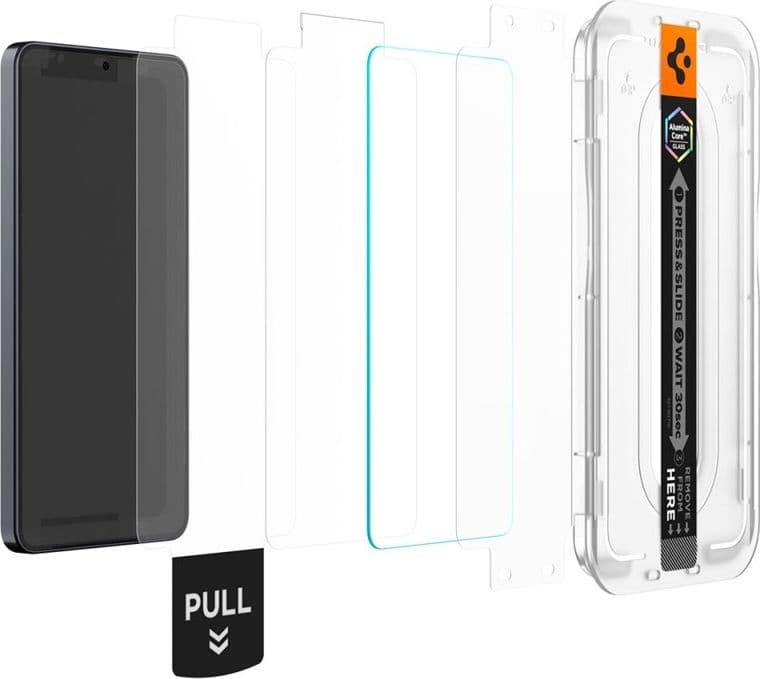Spigen GLAS.TR EZ Fit Pro AC Antiriflesso Confezione da 2 - Vetro temperato antiriflesso per Samsung Galaxy S26 (2 pezzi) - 3