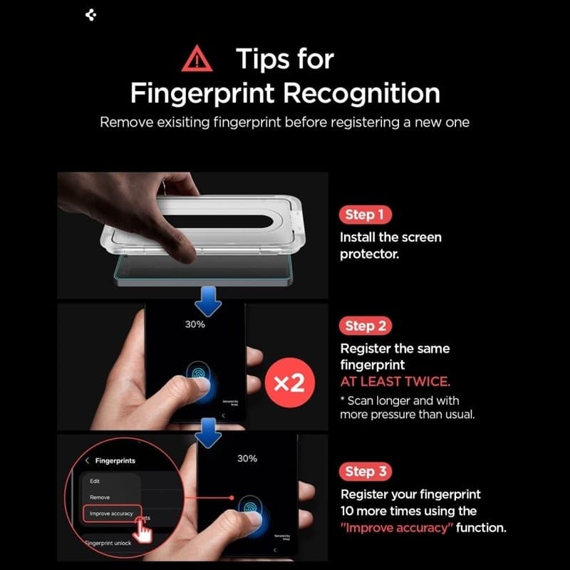 Spigen GLAS.TR EZ Fit Pro AC Antiriflesso Confezione da 2 - Vetro temperato antiriflesso per Samsung Galaxy S26 (2 pezzi) - 7