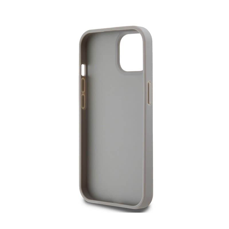 DKNY Leather Mono Stripe & Metal Logo - iPhone 15 Plus / 14 Plus Case (beige) - 7