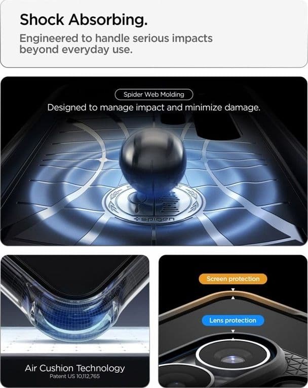 Spigen Liquid Air - Custodia per Samsung Galaxy S26 Ultra (nero opaco) - 9