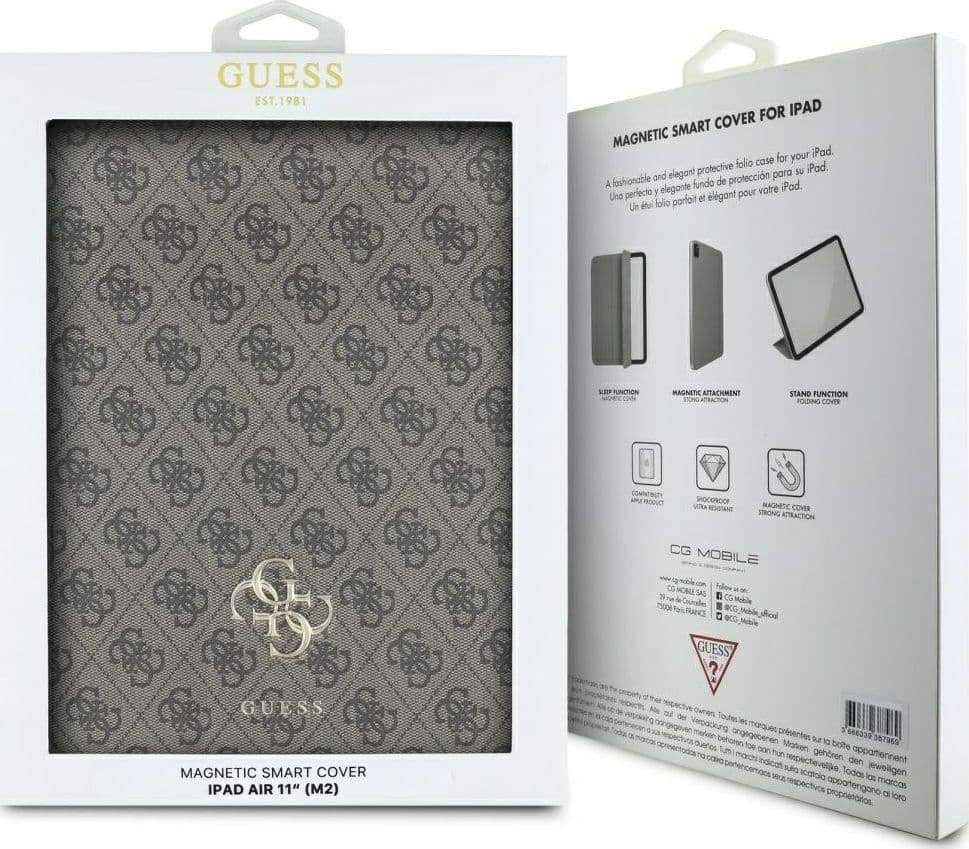 Guess Magnetic 4G Big Logo - Case iPad Air 11" M3 (2025) / iPad Air 11" M2 (2024) (brown) - 6