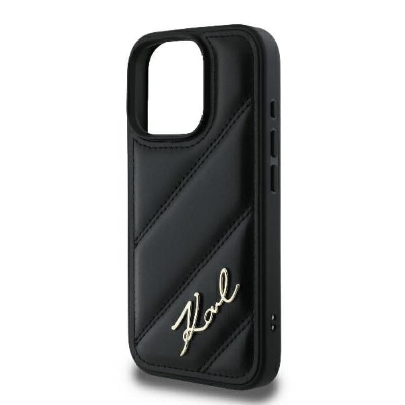 Karl Lagerfeld Quilted Signature - Case for iPhone 16 Pro (black) - 6