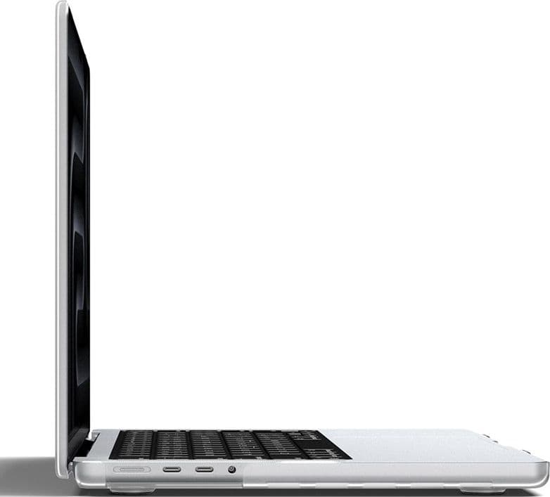 Spigen AirSkin - Custodia per MacBook Pro 14" (M5/M4/M3/M2/M1/2026-2021) (Trasparente satinato) - 3