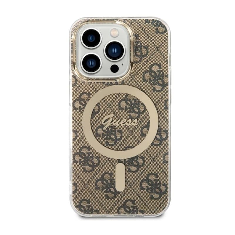 Guess 4G MagSafe - Case for iPhone 14 Pro (Brown) - 2