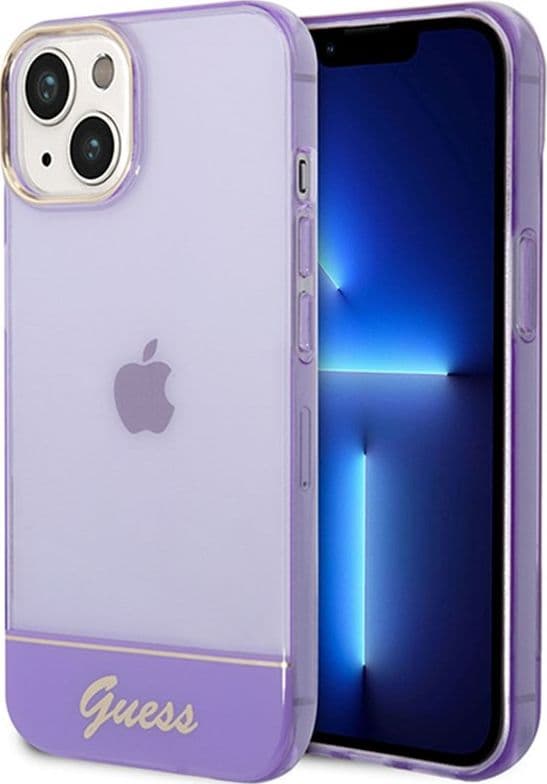 Guess Translucent - Case for iPhone 14 Plus (Purple)