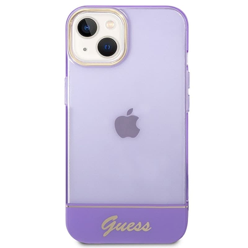 Guess Translucent - Case for iPhone 14 Plus (Purple) - 3