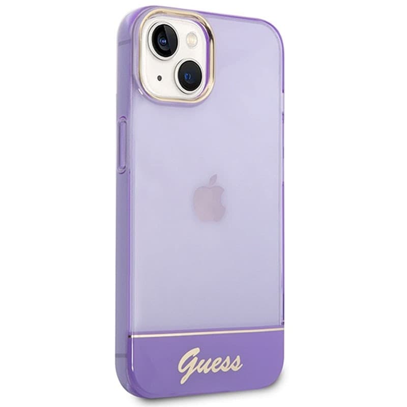 Guess Translucent - Case for iPhone 14 Plus (Purple) - 4