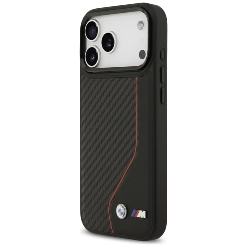 BMW M Carbon Line & Logo MagSafe - Case iPhone 17 Pro Max (red) - 2