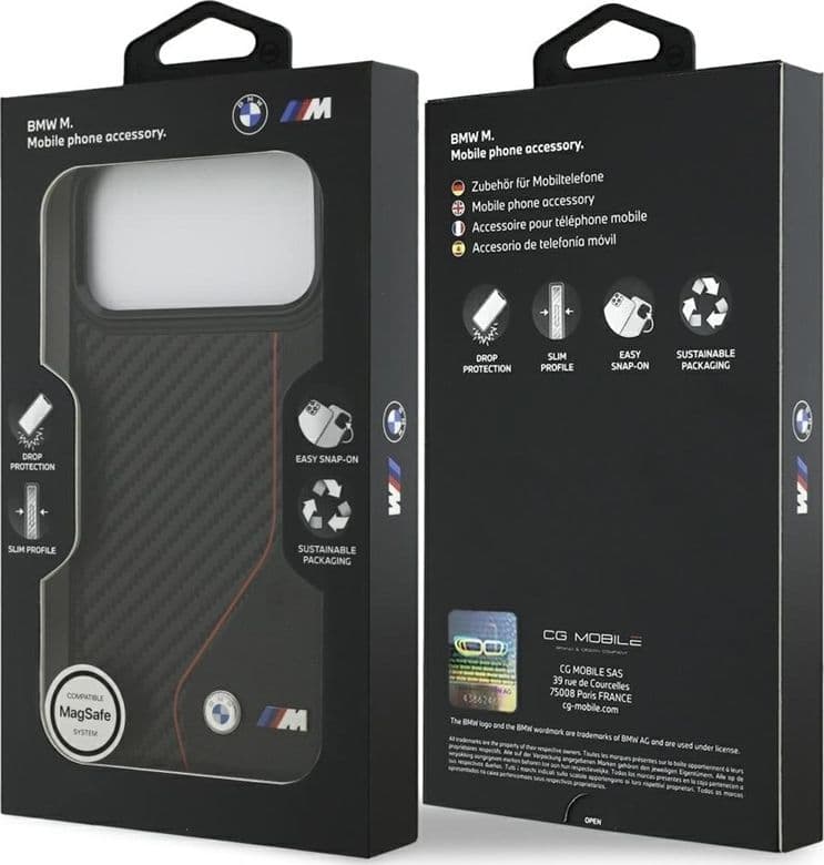 BMW M Carbon Line & Logo MagSafe - Case iPhone 17 Pro Max (red) - 8