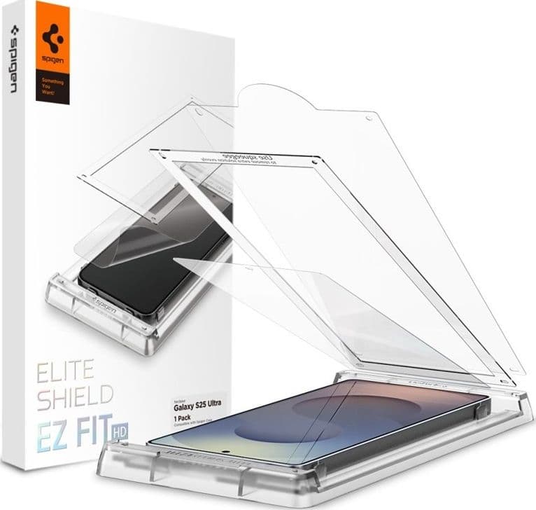 Spigen Elite Shield EZ Fit HD - Hydrogel Screen Protector for Samsung Galaxy S25 Ultra (Clear) - 7