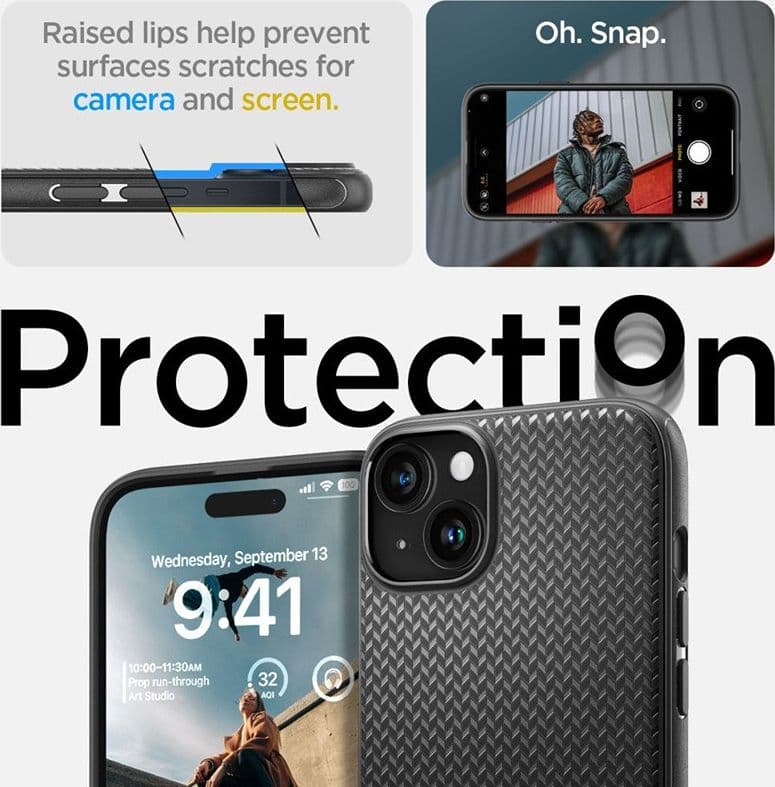 Spigen Mag Armor MagSafe - Case for iPhone 15 (Matte Black) - 10