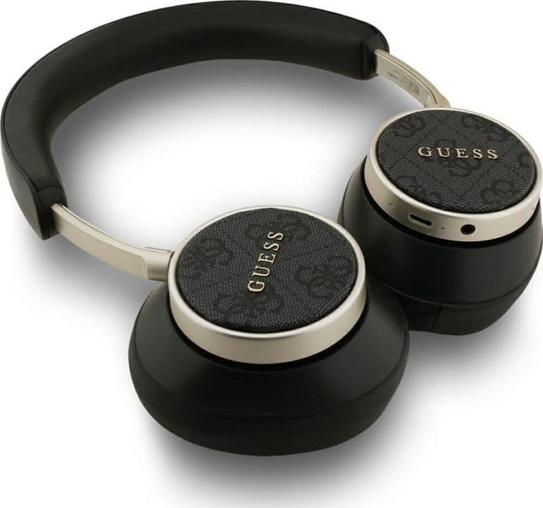 Guess 4G Classic Logo - Wireless Over-Ear Bluetooth Headphones (Black) - 4