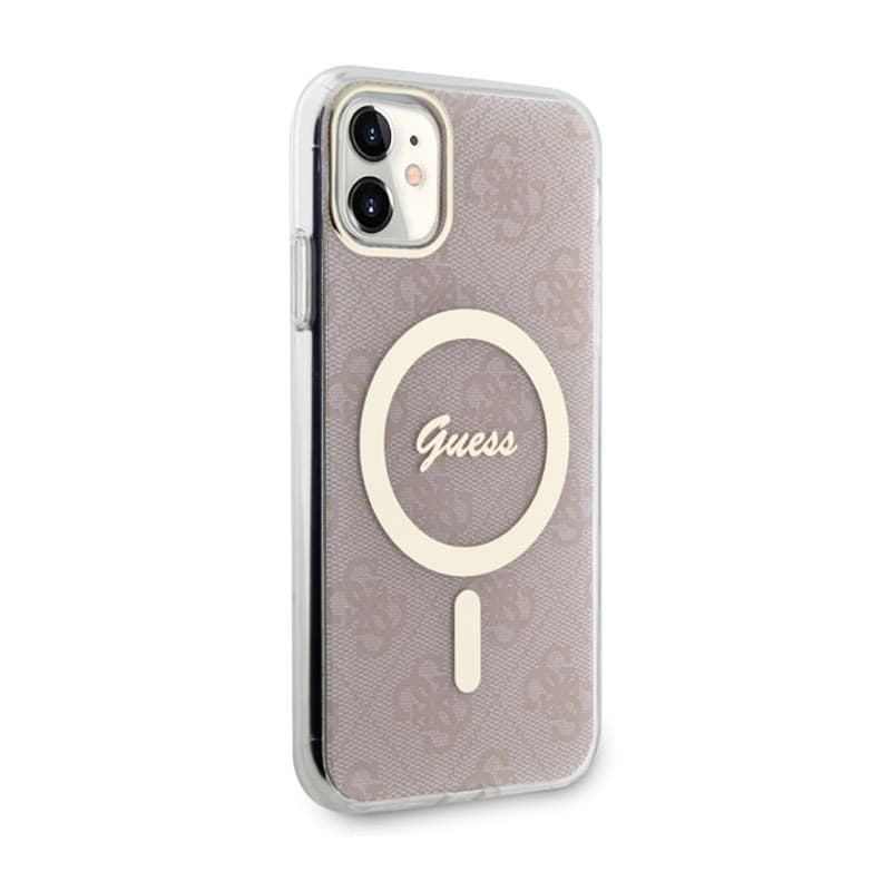 Guess 4G MagSafe - Case for iPhone 11 (Pink) - 4