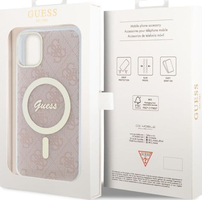 Guess 4G MagSafe - Case for iPhone 11 (Pink) - 8