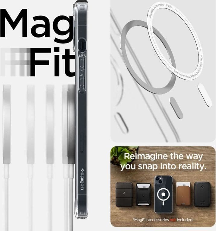 Spigen Ultra Hybrid Mag MagSafe - Case for iPhone 14 (White) - 3