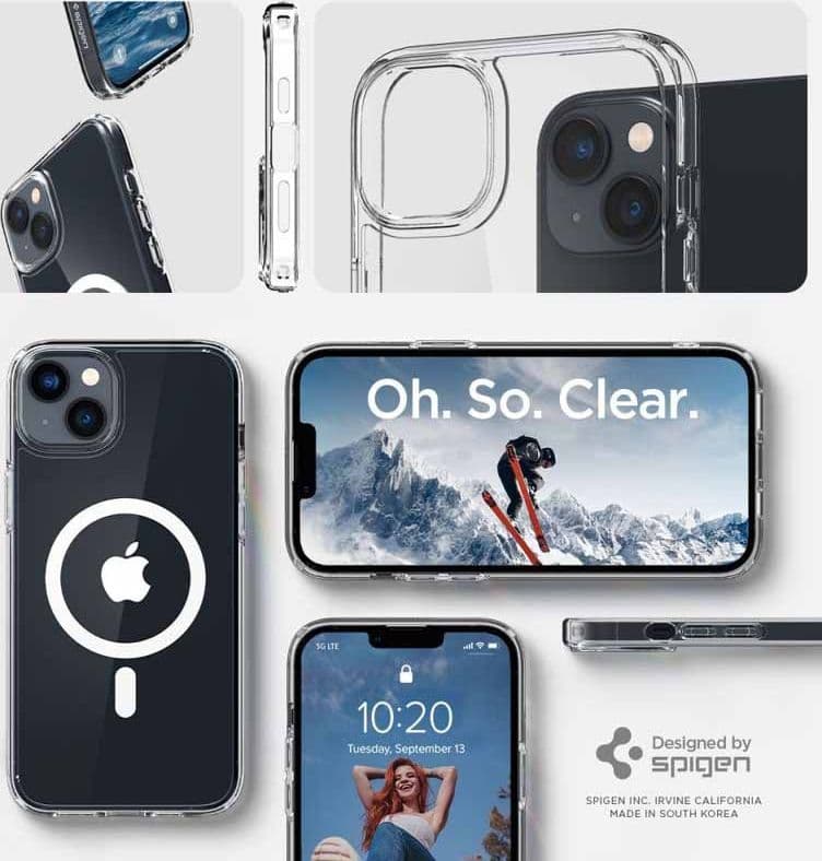 Spigen Ultra Hybrid Mag MagSafe - Case for iPhone 14 (White) - 5