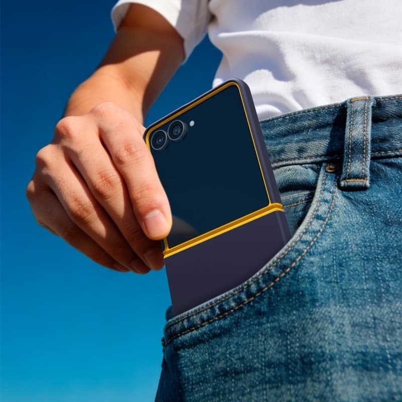 Spigen Nano Pop Mag MagSafe - Custodia per Samsung Galaxy Z Flip 8 (Mirtillo Navy) - 5