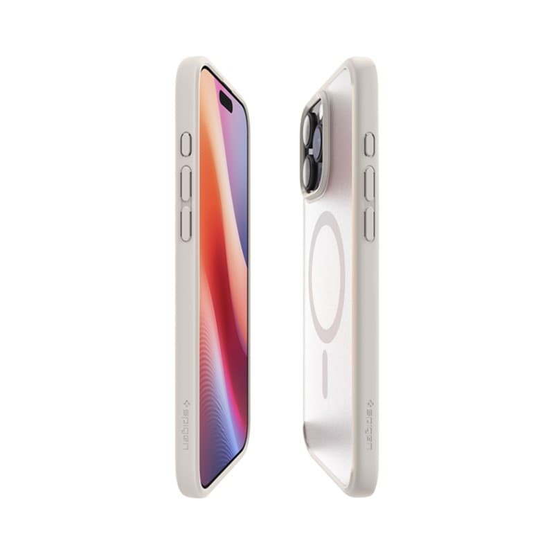 Spigen Ultra Hybrid Mag MagSafe - Case for iPhone 16 Pro Max (Frost Natural Titanium) - 3