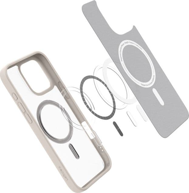 Spigen Ultra Hybrid Mag MagSafe - Case for iPhone 16 Pro Max (Frost Natural Titanium) - 4